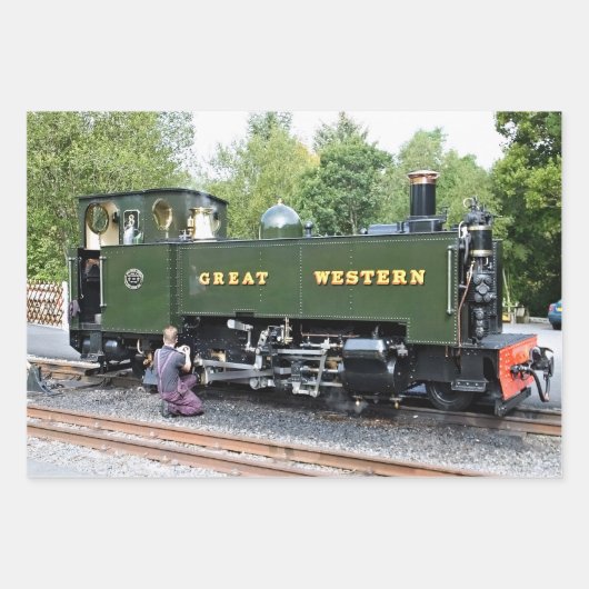 DAMPFZÜGE GESCHENKPAPIER SET (Vorderseite 3)