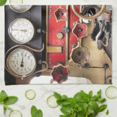 DAMPFZÜGE GESCHIRRTUCH (Gefaltet)