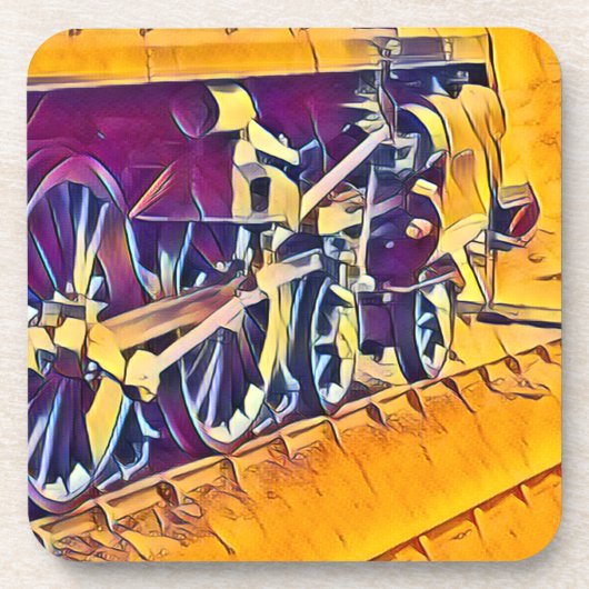 DAMPFZÜGE GETRÄNKEUNTERSETZER (Vorderseite)