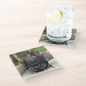 DAMPFZÜGE GLASUNTERSETZER (Schrägansicht)