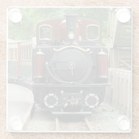 DAMPFZÜGE GLASUNTERSETZER (Rückseite)