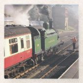 DAMPFZÜGE GLASUNTERSETZER (Vorderseite)