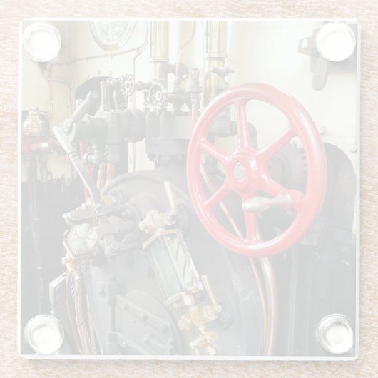 DAMPFZÜGE GLASUNTERSETZER (Rückseite)