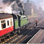 DAMPFZÜGE GLASUNTERSETZER