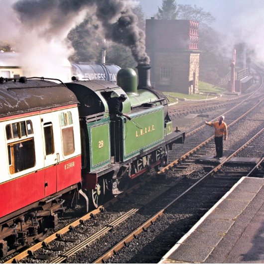 DAMPFZÜGE GLASUNTERSETZER