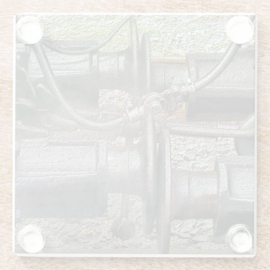 DAMPFZÜGE GLASUNTERSETZER (Rückseite)