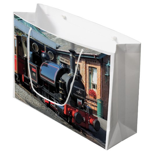 DAMPFZÜGE GROßE GESCHENKTÜTE (Vorderseite Schrägansicht)