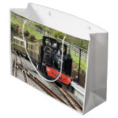 DAMPFZÜGE GROßE GESCHENKTÜTE (Rückseite Schrägansicht)