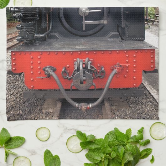 DAMPFZÜGE HANDTUCH (Gefaltet)