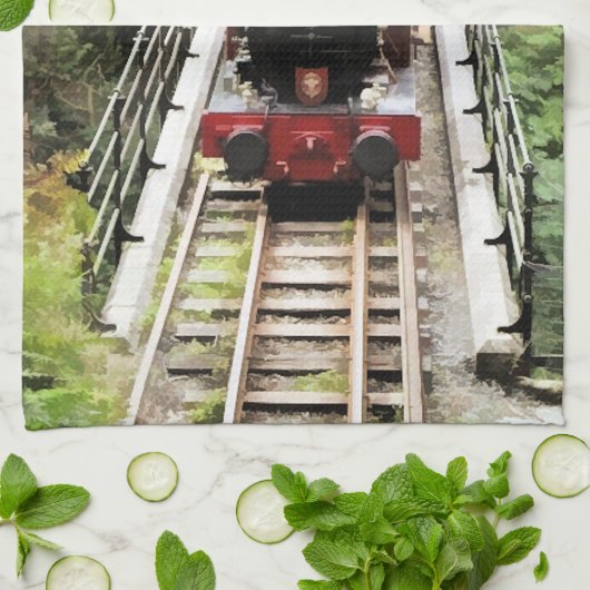 DAMPFZÜGE HANDTUCH (Gefaltet)