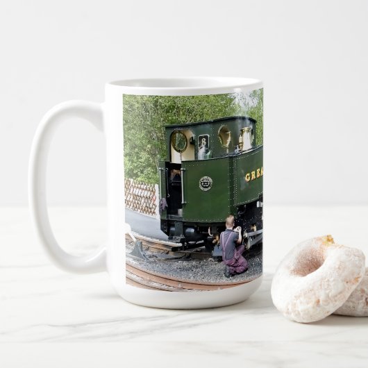 DAMPFZÜGE KAFFEETASSE (Mit Donut)