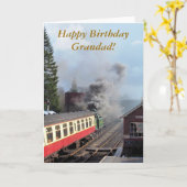 DAMPFZÜGE KARTE (Gelbe Blume)