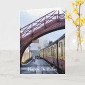 DAMPFZÜGE KARTE (Gelbe Blume)