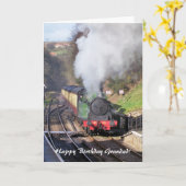 DAMPFZÜGE KARTE (Gelbe Blume)