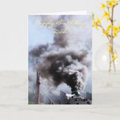 DAMPFZÜGE KARTE (Gelbe Blume)