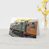 DAMPFZÜGE KARTE (Gelbe Blume)