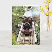 DAMPFZÜGE KARTE (Gelbe Blume)