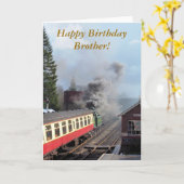 DAMPFZÜGE KARTE (Gelbe Blume)