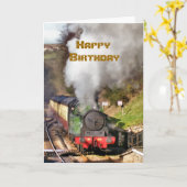 DAMPFZÜGE KARTE (Gelbe Blume)