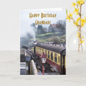 DAMPFZÜGE KARTE (Gelbe Blume)