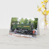 DAMPFZÜGE KARTE (Gelbe Blume)