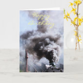 DAMPFZÜGE KARTE (Gelbe Blume)