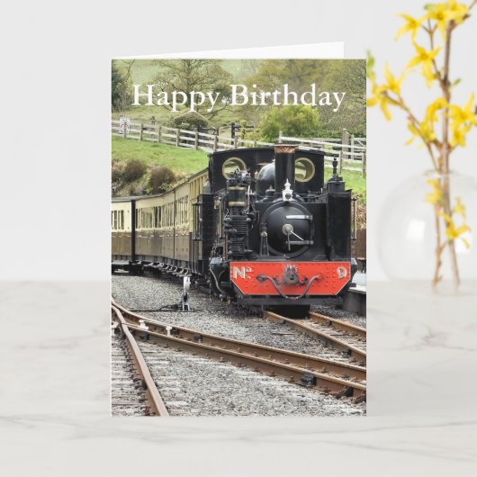 DAMPFZÜGE KARTE (Gelbe Blume)