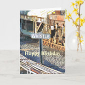 DAMPFZÜGE KARTE (Gelbe Blume)