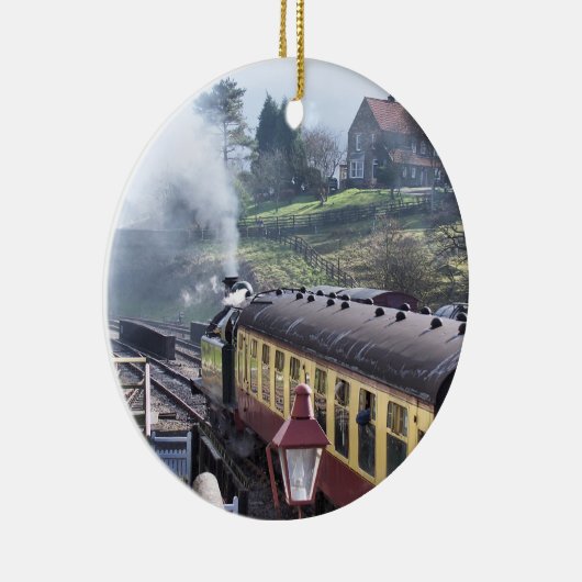 DAMPFZÜGE KERAMIK ORNAMENT (Rechts)