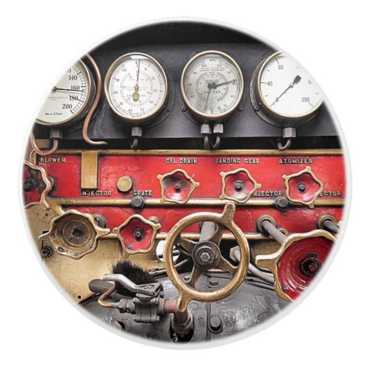 DAMPFZÜGE KERAMIKKNAUF (Vorderseite)