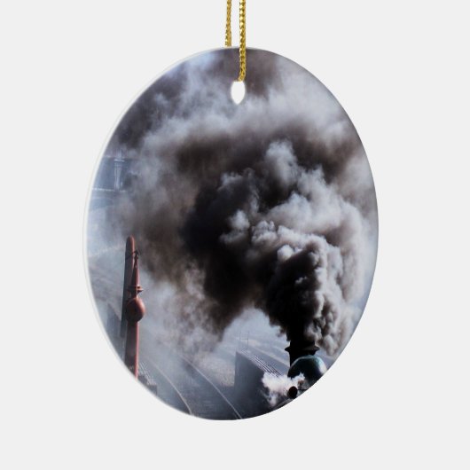 DAMPFZÜGE KERAMIKORNAMENT (Rechts)