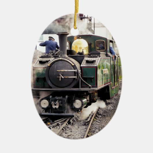 DAMPFZÜGE KERAMIKORNAMENT (Vorne)