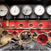 DAMPFZÜGE KERAMIKORNAMENT