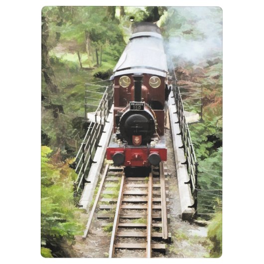 DAMPFZÜGE KLEMMBRETT (Rückseite)