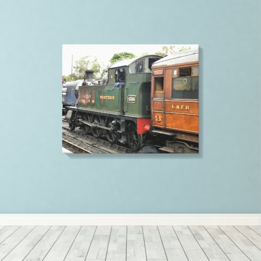 DAMPFZÜGE LEINWANDDRUCK (Insitu (Holzboden))