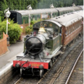 DAMPFZÜGE LEINWANDDRUCK