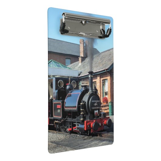 DAMPFZÜGE MINI KLEMMBRETT (Schrägansicht)