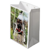 DAMPFZÜGE MITTLERE GESCHENKTÜTE (Rückseite Schrägansicht)