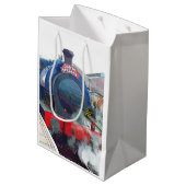 DAMPFZÜGE MITTLERE GESCHENKTÜTE (Rückseite Schrägansicht)