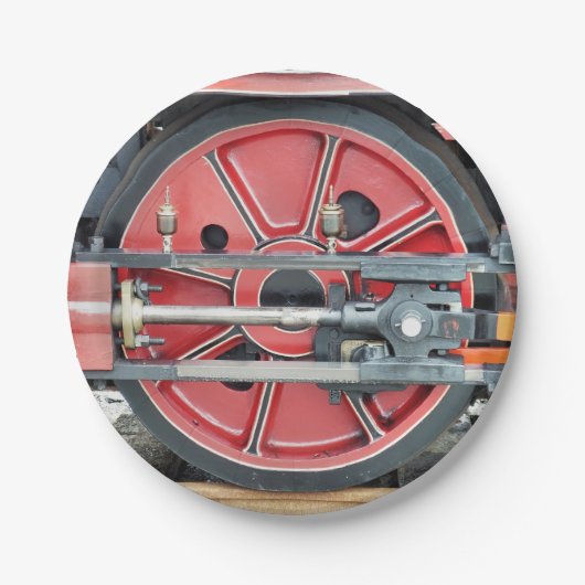 DAMPFZÜGE PAPPTELLER (Vorderseite)