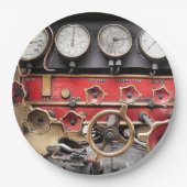 DAMPFZÜGE PAPPTELLER (Vorderseite)