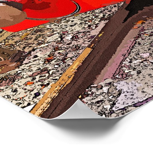 DAMPFZÜGE POSTER (Ecke)