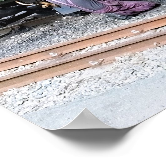 DAMPFZÜGE POSTER (Ecke)