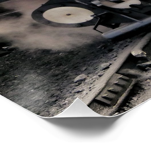 DAMPFZÜGE POSTER (Ecke)