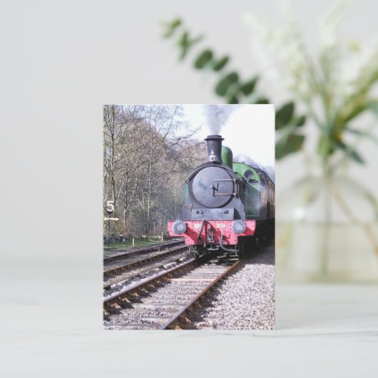 DAMPFZÜGE POSTKARTE (Stehend Vorderseite)