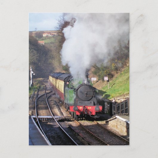 DAMPFZÜGE POSTKARTE (Vorderseite)