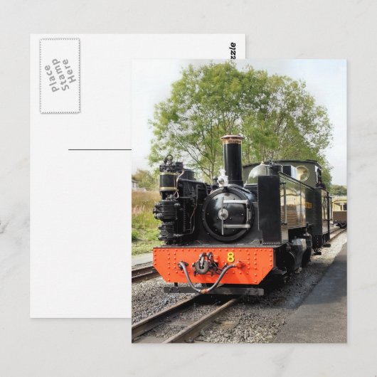 DAMPFZÜGE POSTKARTE (Vorne/Hinten)