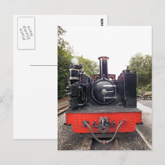 DAMPFZÜGE POSTKARTE (Vorne/Hinten)