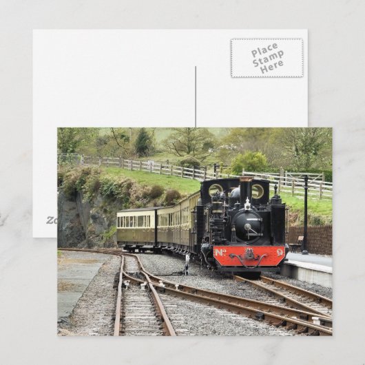 DAMPFZÜGE POSTKARTE (Vorne/Hinten)