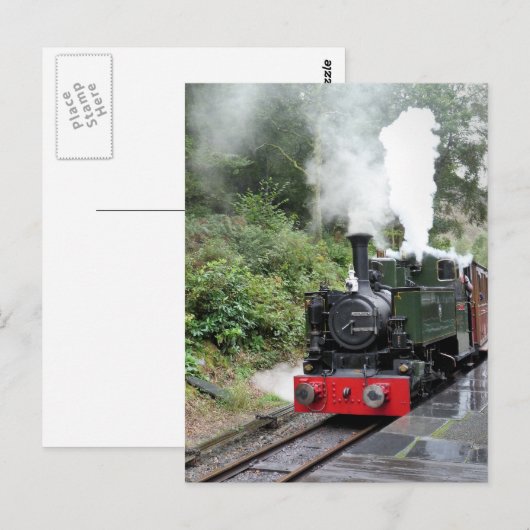 DAMPFZÜGE POSTKARTE (Vorne/Hinten)